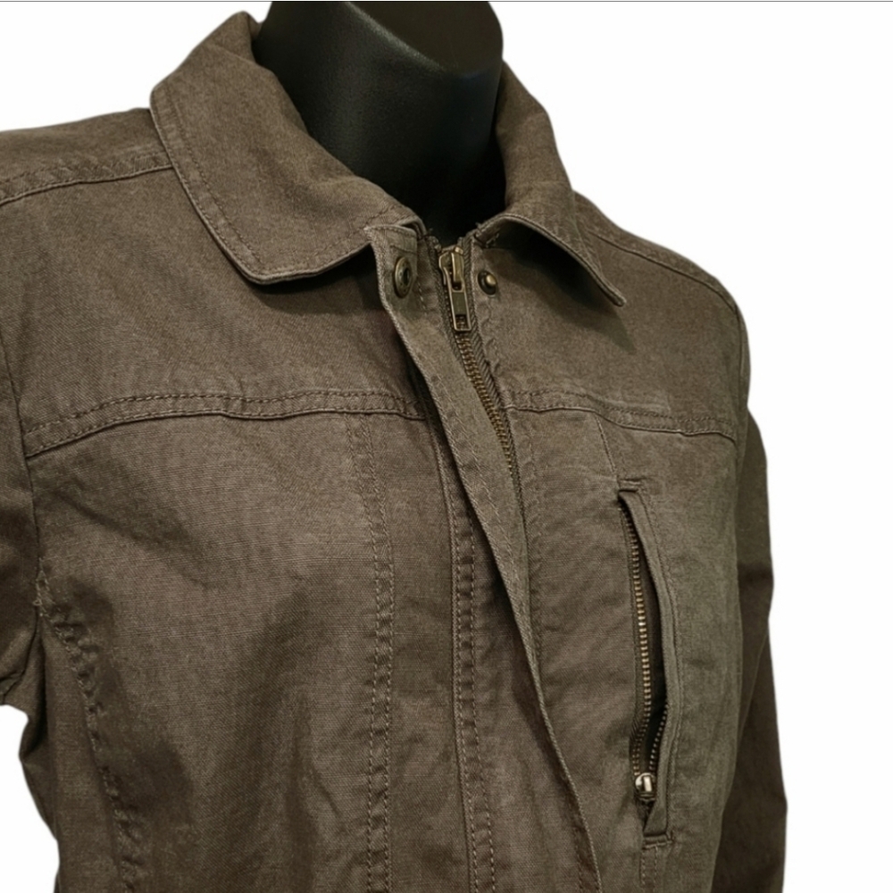 Ann Taylor Loft Drawstring Utility Jacket Sz S - image 2